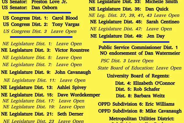 2024 Endorsed Candidates